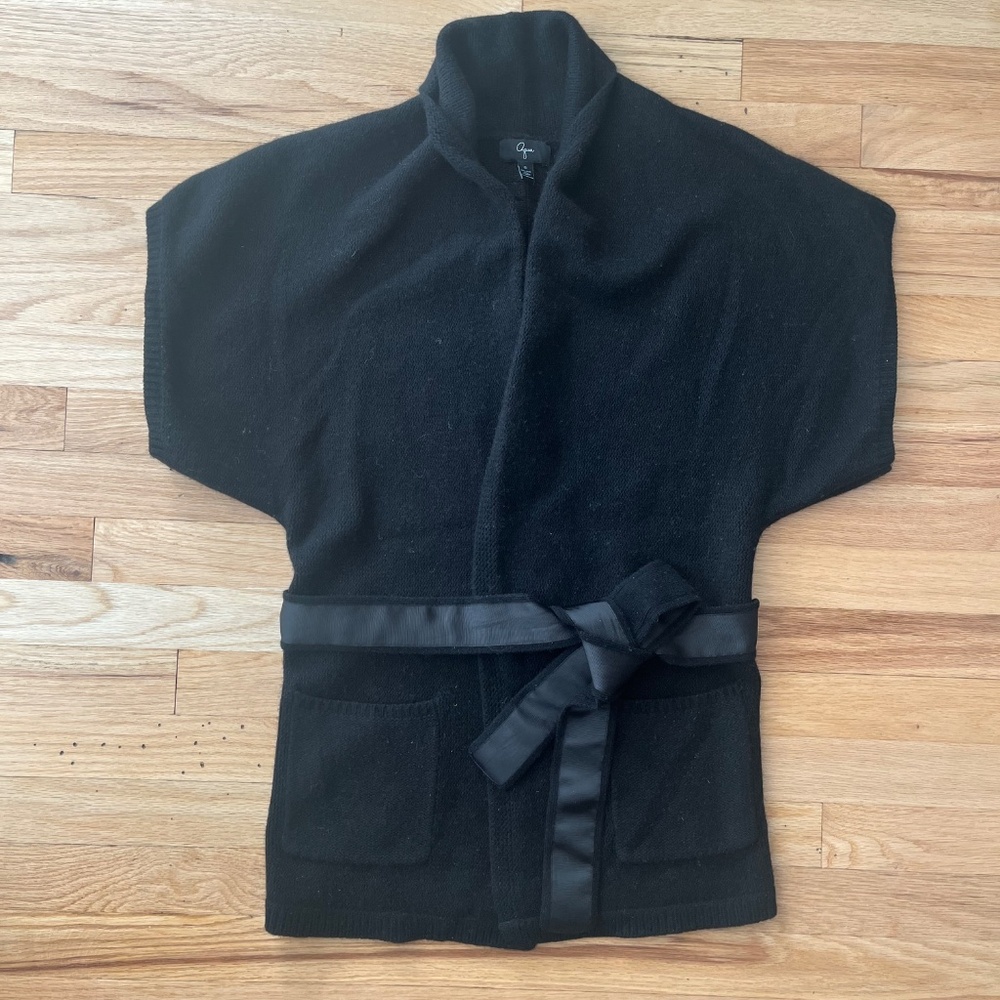 Women’s Wool Cashmere Sleeveless Wrap Vest Kimono – Size S - Picture 6 of 13
